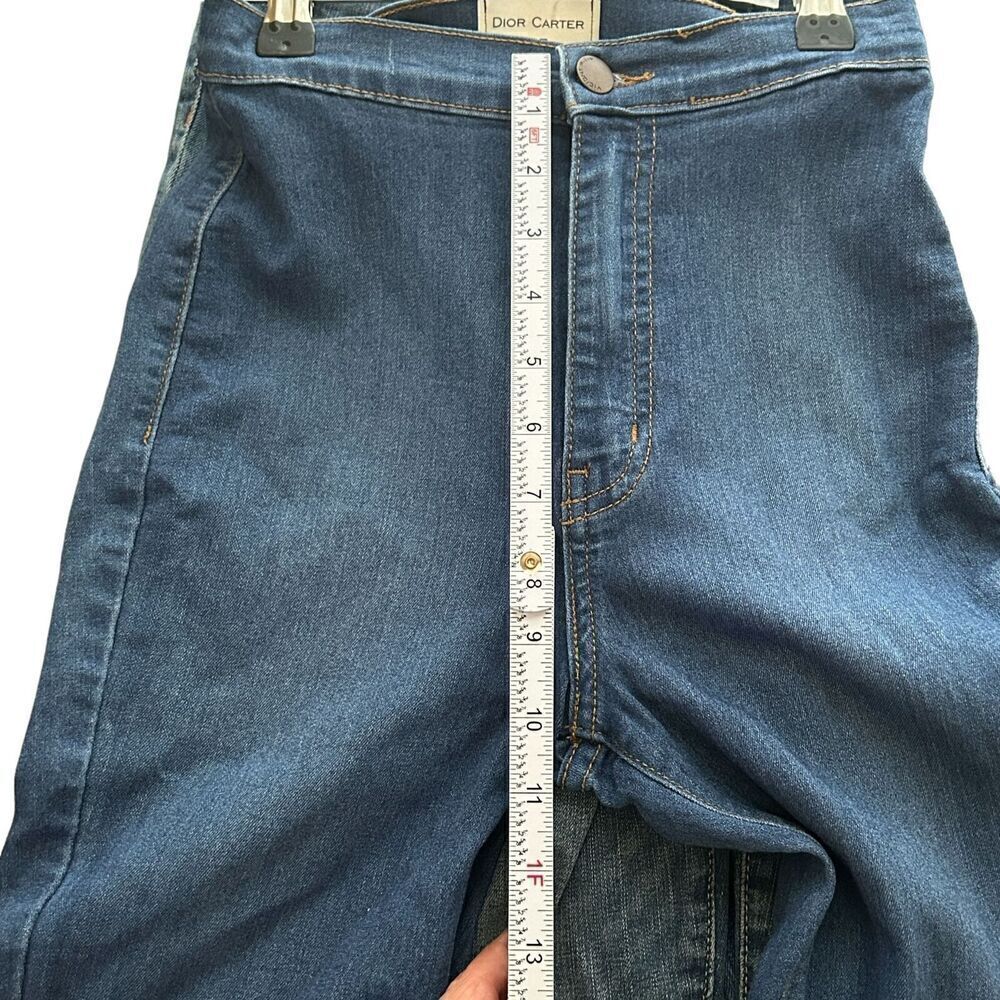 Dior Carter Women's Bell 15" Bottom Flare Distressed Jeans, Size 25 #J4-1581 - Picture 4 of 12
